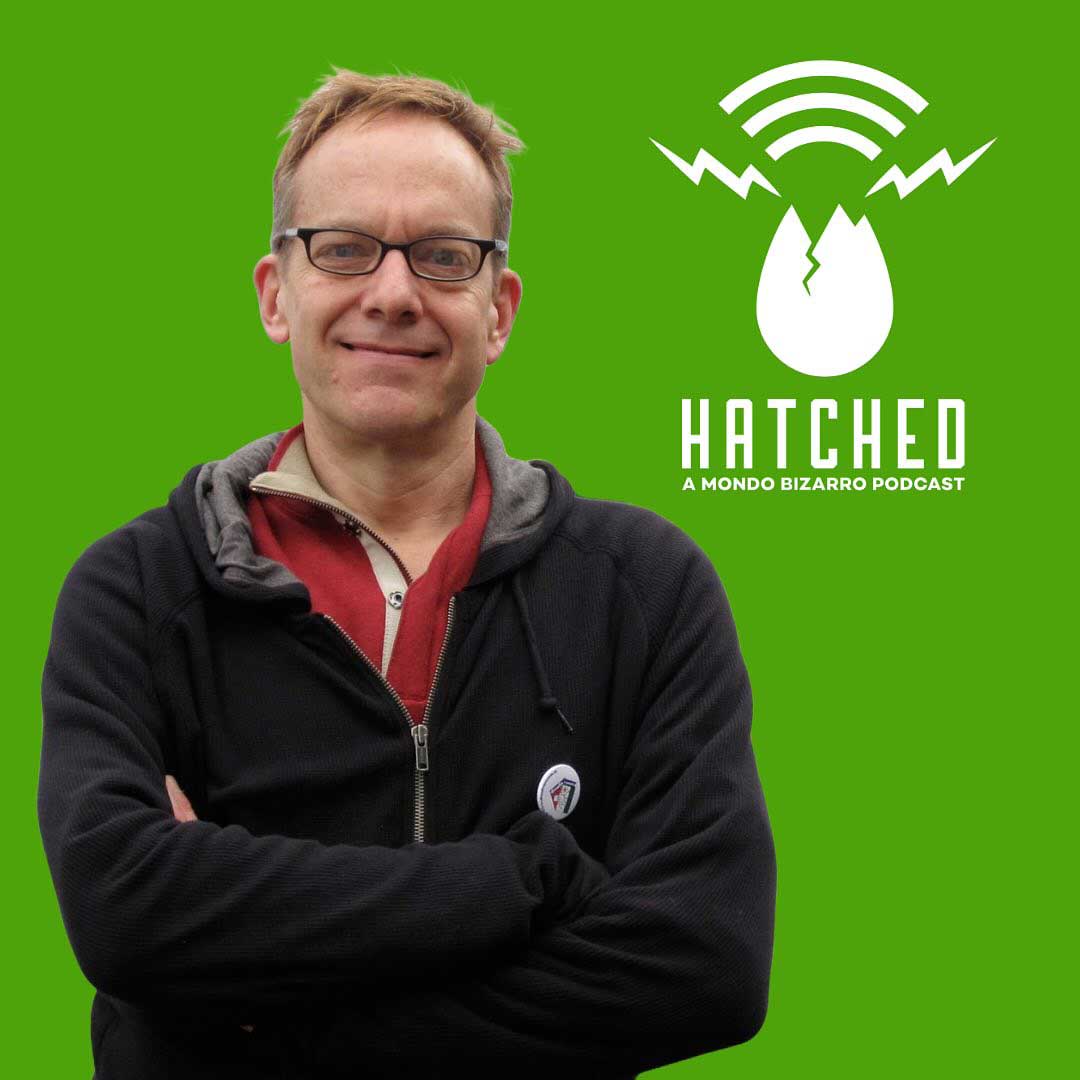 Headshot of Steve Bailey next to the Hatched podcast logo