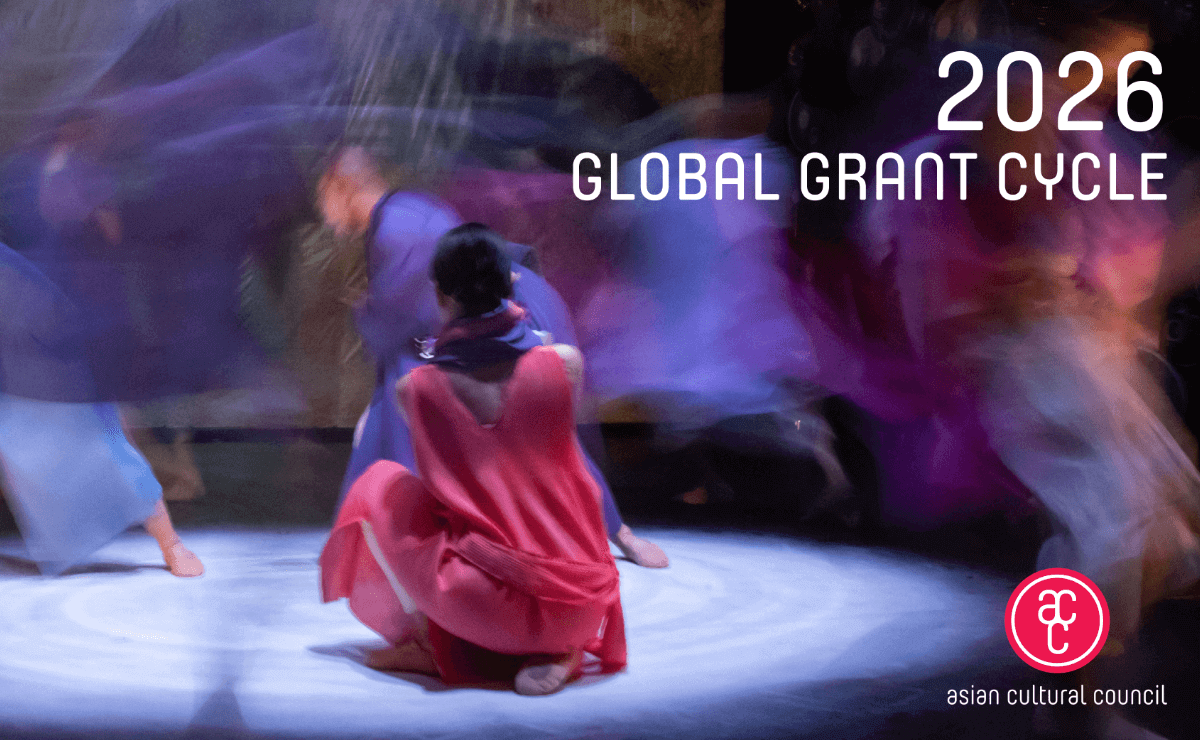 Promotional image for Asian Cultural Council’s 2026 Global Grant Cycle.