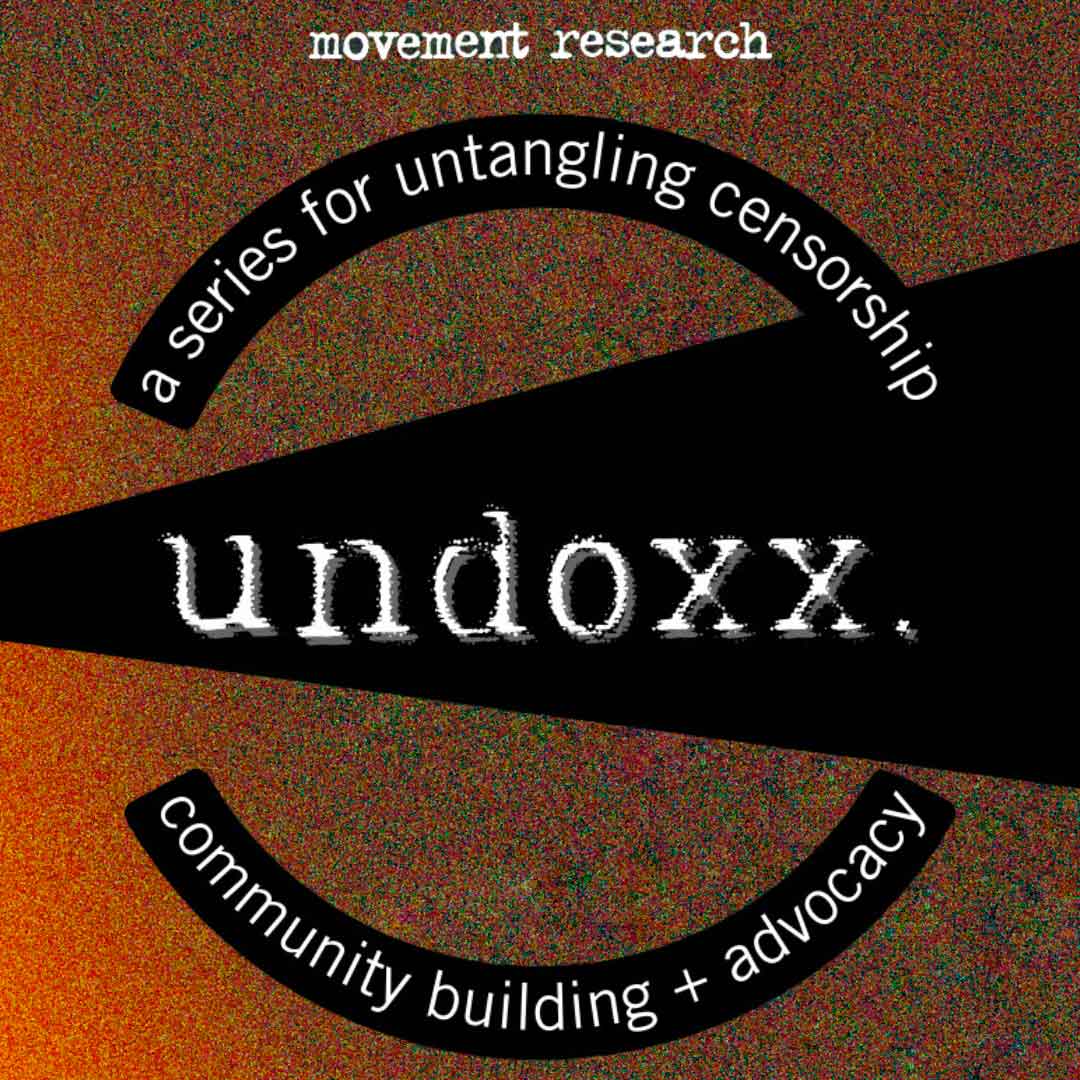 Logo for the UNDOXX: Artists Untangle Censorship! podcast mini series.