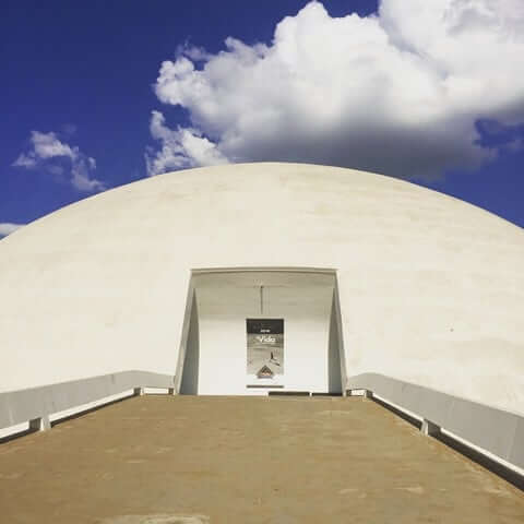 National Museum of the Republic in Brasilia, designed by Oscar Niemeyer