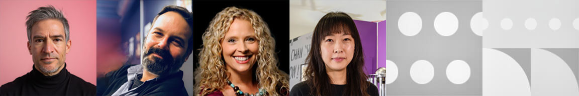 Headshots of Dan Froot, Alex Torra, Beth Boone, and Joyce Chung.