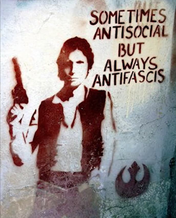 Krakow antifascist graffito