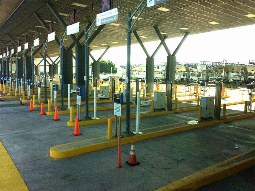 Gates entering Mexico at the US Border